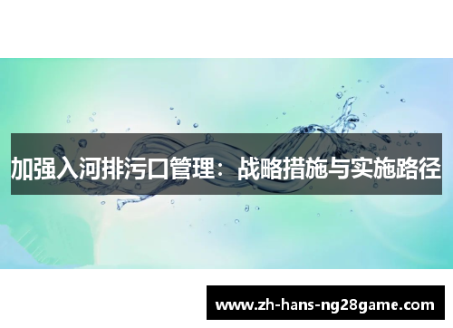 加强入河排污口管理：战略措施与实施路径